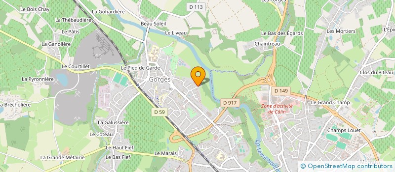 localisation de l'entreprise MADAME MARION MORGANE RAPPENNE  GORGES