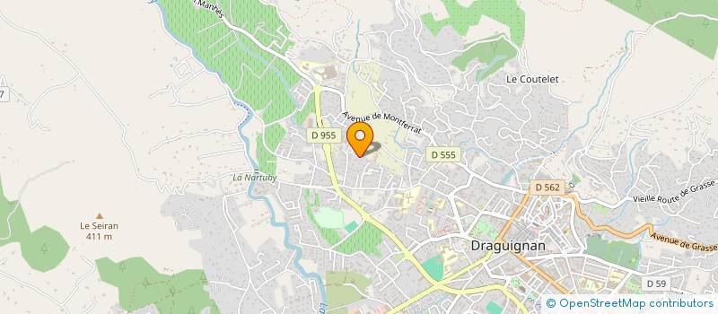 localisation de l'entreprise MADAME MARION MORGAT à DRAGUIGNAN