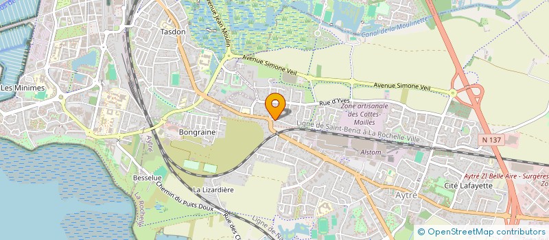 localisation de l'entreprise MADAME MARION MORIN  AYTRE