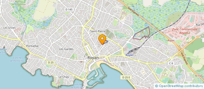 localisation de l'entreprise MADAME MARION MORISSE  ROYAN