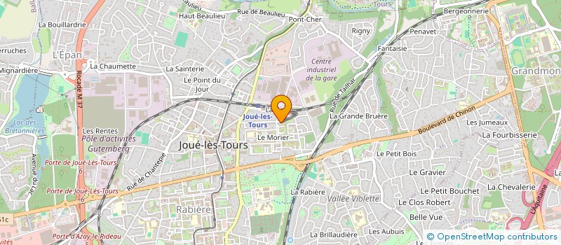 localisation de l'entreprise MADAME MARION MORISSE  JOUE-LES-TOURS