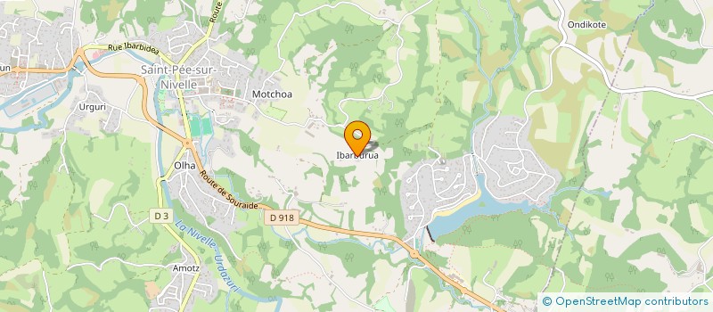 localisation de l'entreprise MADAME MARION MORVAN  SAINT-PEE-SUR-NIVELLE