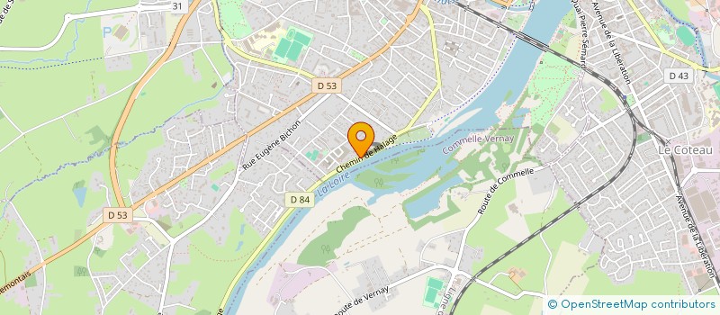 localisation de l'entreprise MADAME MARION MOTTET  ROANNE