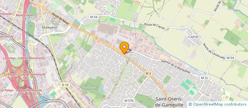 localisation de l'entreprise MADAME MARION MOURAREAU  SAINT-ORENS-DE-GAMEVILLE