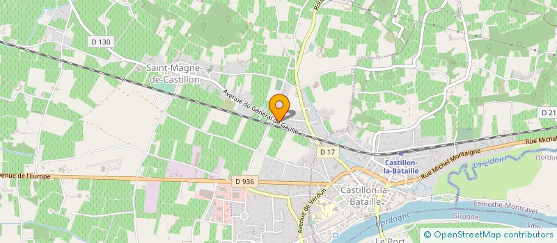 localisation de l'entreprise MADAME MARION MOURET  SAINT-MAGNE-DE-CASTILLON