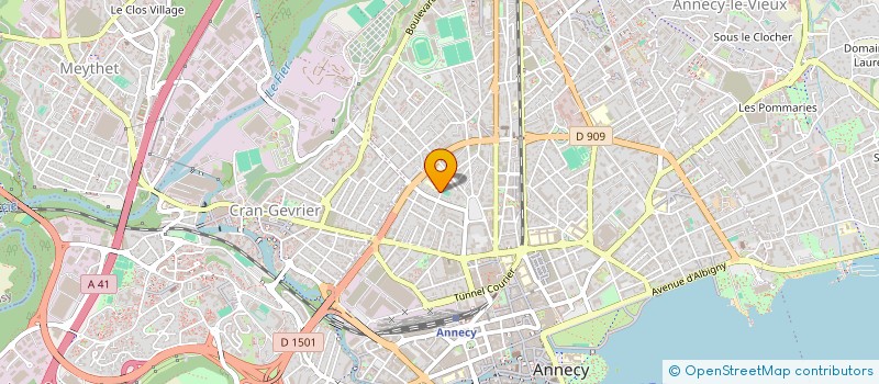 localisation de l'entreprise MADAME MARION MOUSSET à ANNECY