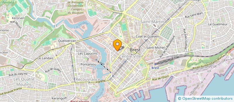 localisation de l'entreprise MADAME MARION MOUSSU à BREST