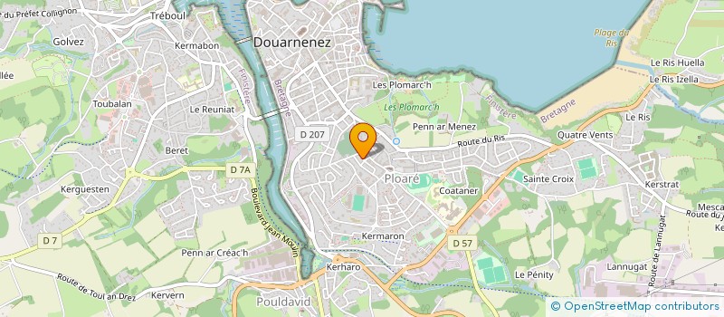 localisation de l'entreprise MADAME MARION MOUTURIER à DOUARNENEZ
