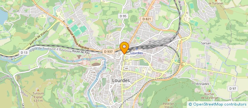 localisation de l'entreprise MADAME MARION MOUYSSINAT POTENTIER  LOURDES