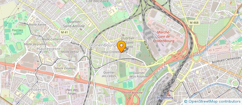 localisation de l'entreprise MADAME MARION MUNCH  STRASBOURG