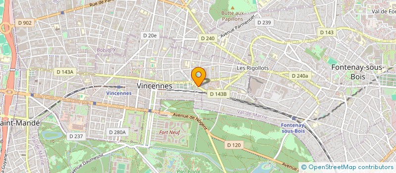 localisation de l'entreprise MADAME MARION MURRIS à VINCENNES