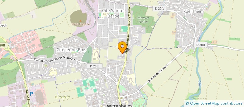 localisation de l'entreprise MADAME MARION NAAS  WITTENHEIM