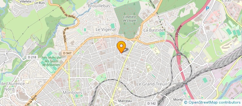 localisation de l'entreprise MADAME MARION NOBLET à LIMOGES