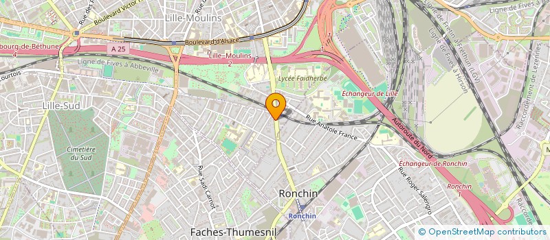 localisation de l'entreprise MADAME MARION NOENS à LILLE