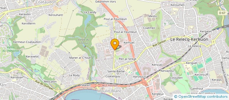 localisation de l'entreprise MADAME MARION NYER  LE RELECQ-KERHUON