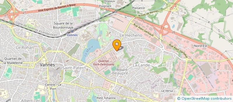localisation de l'entreprise MADAME MARION OLIER à VANNES