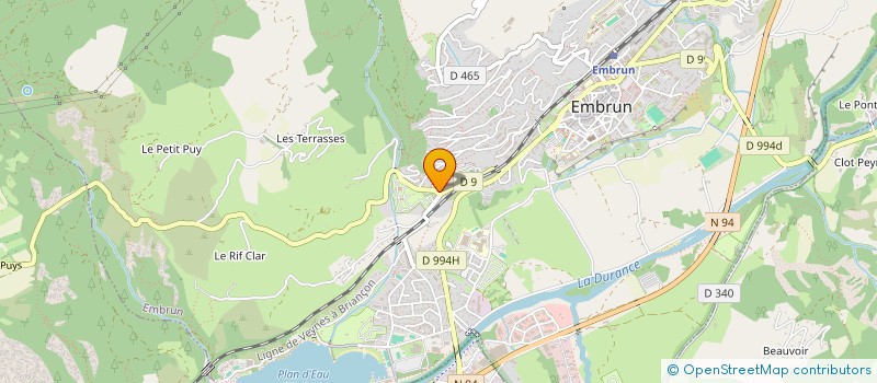 localisation de l'entreprise MADAME MARION OLIVARI à EMBRUN