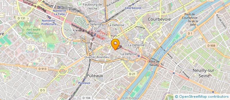 localisation de l'entreprise MADAME MARION OLIVIERO  PUTEAUX