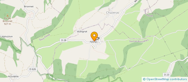 localisation de l'entreprise MADAME MARION OLLIER  TOURZEL-RONZIERES