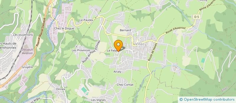 localisation de l'entreprise MADAME MARION ORDRONNEAU  VILLAZ