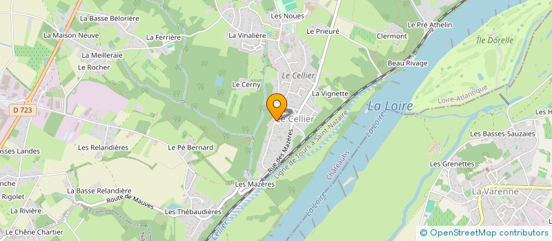 localisation de l'entreprise MADAME MARION OUARY à LE CELLIER
