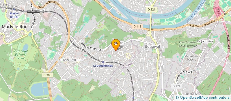 localisation de l'entreprise MADAME MARION OULOUHODJIAN  LOUVECIENNES