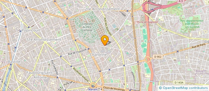 localisation de l'entreprise MADAME MARION OUTREBON  PARIS