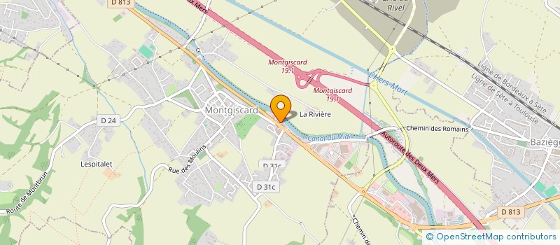 localisation de l'entreprise MADAME MARION PAGES  MONTGISCARD