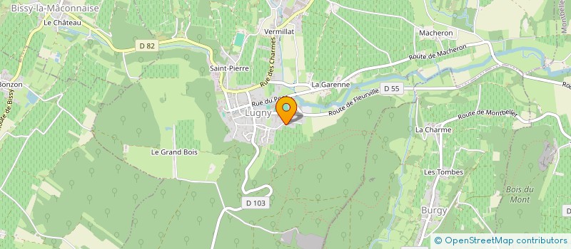 localisation de l'entreprise MADAME MARION PARNALAND à LUGNY