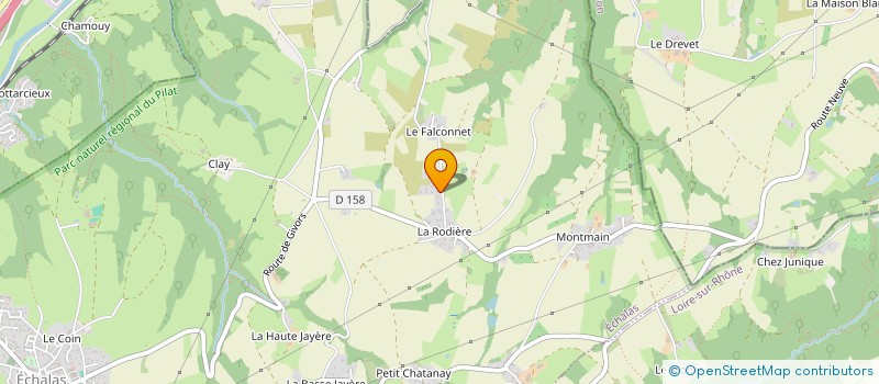 localisation de l'entreprise MADAME MARION PAUSADER  ECHALAS