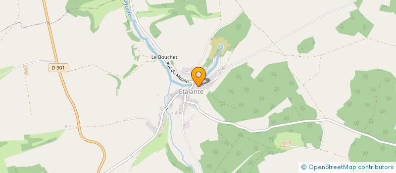 localisation de l'entreprise MADAME MARION PAUSIN à ETALANTE