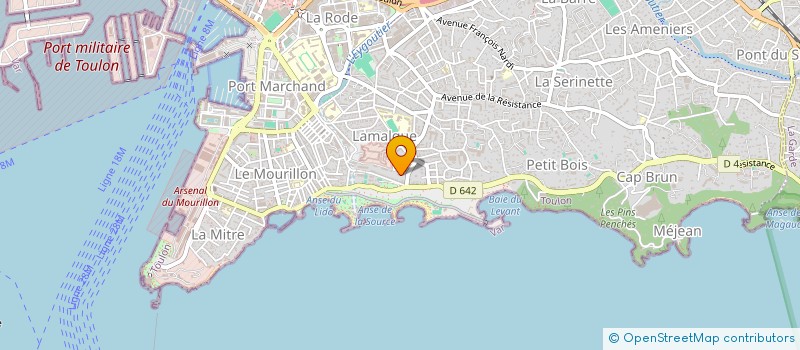 localisation de l'entreprise MADAME MARION PAYET  TOULON