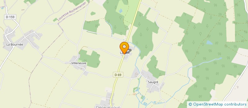 localisation de l'entreprise MADAME MARION PEAUD  DENEZE-SOUS-DOUE