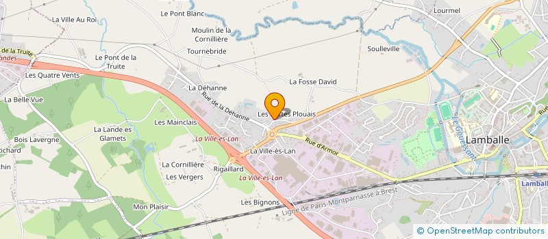localisation de l'entreprise MADAME MARION PEDRON à LAMBALLE-ARMOR
