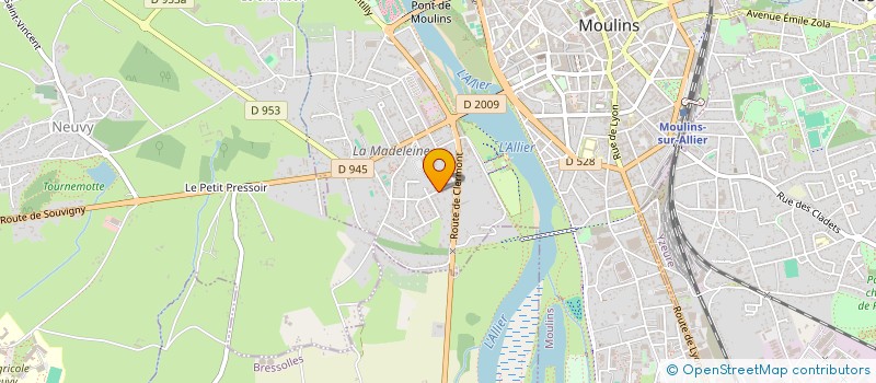 localisation de l'entreprise MADAME MARION PEINY  MOULINS