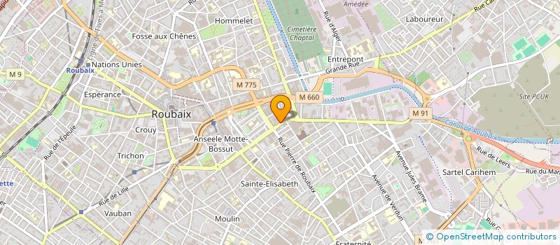 localisation de l'entreprise MADAME MARION PELE  ROUBAIX