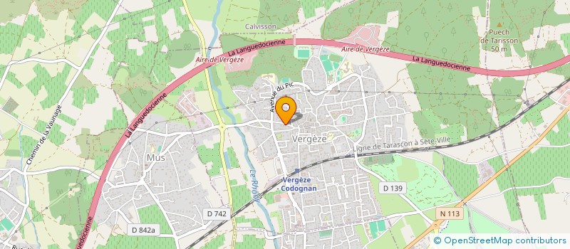 localisation de l'entreprise MADAME MARION PELIGRAIN  VERGEZE