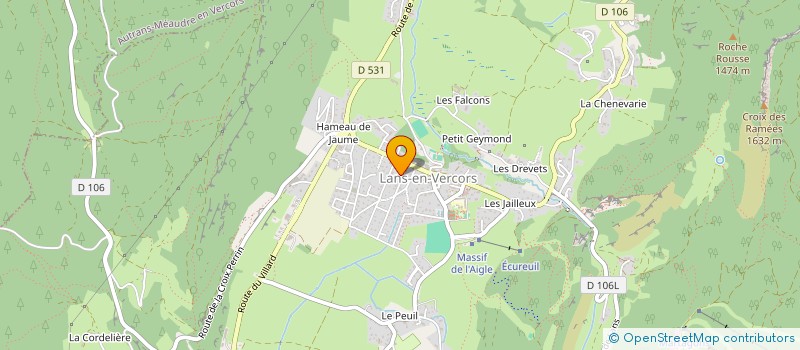 localisation de l'entreprise MADAME MARION PELLAT-FINET  LANS-EN-VERCORS