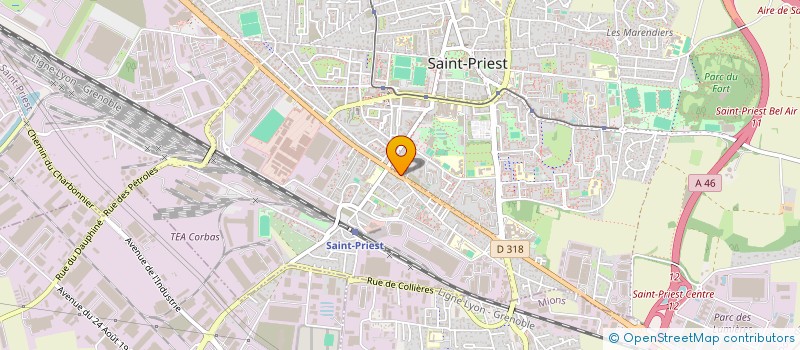 localisation de l'entreprise MADAME MARION PENOT  SAINT-PRIEST