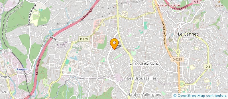 localisation de l'entreprise MADAME MARION PERNOT à LE CANNET
