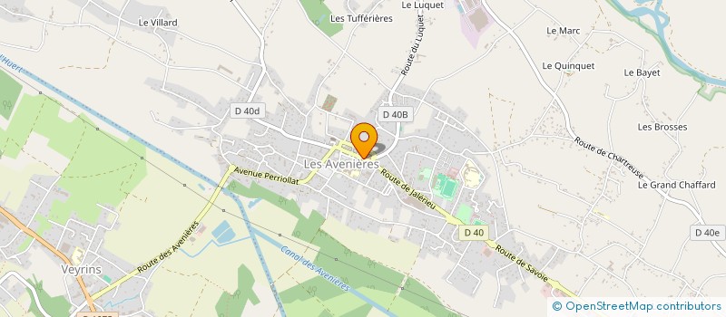 localisation de l'entreprise MADAME MARION PERRET à LES AVENIERES VEYRINS-THUELLIN