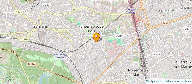 localisation de l'entreprise MADAME MARION PERRET-BLOIS à FONTENAY-SOUS-BOIS