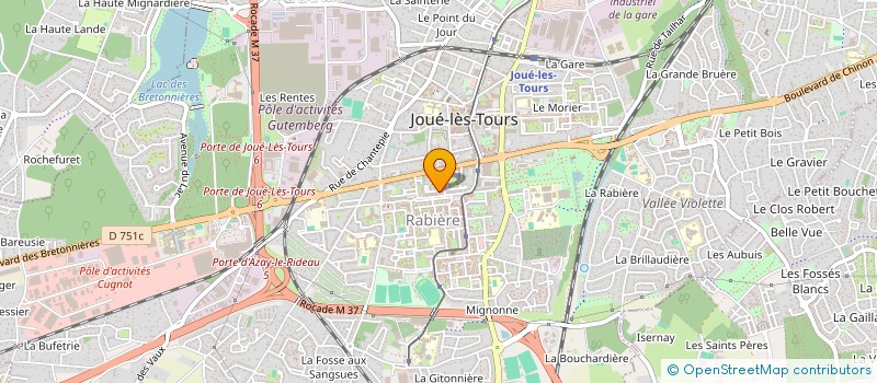 localisation de l'entreprise MADAME MARION PETIT  LA CROIX-EN-TOURAINE