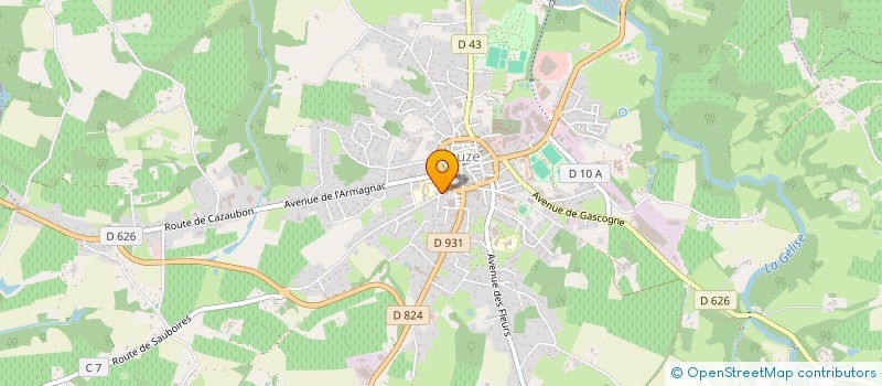 localisation de l'entreprise MADAME MARION PETITJEAN  EAUZE