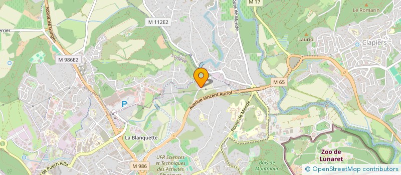 localisation de l'entreprise MADAME MARION PEYRAT à MONTPELLIER