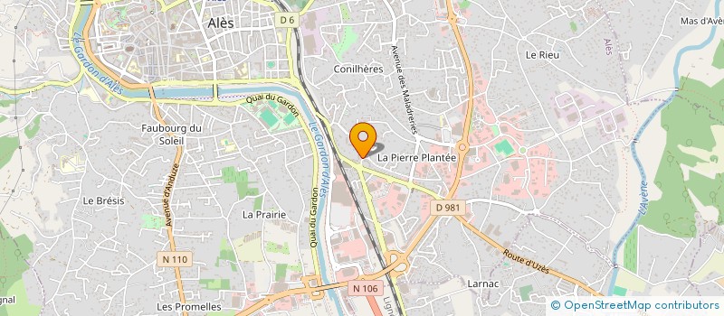 localisation de l'entreprise MADAME MARION PIAT  ALES