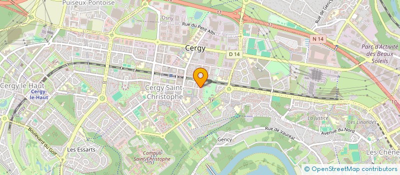 localisation de l'entreprise MADAME MARION PICARD  CERGY