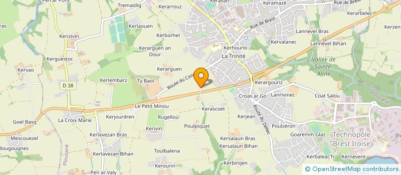 localisation de l'entreprise MADAME MARION PICHON  PLOUZANE