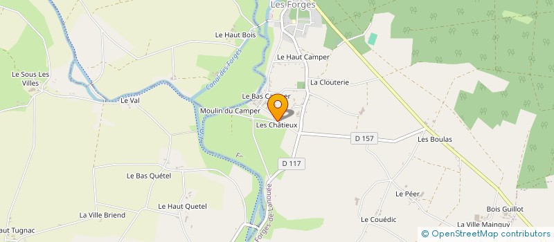 localisation de l'entreprise MADAME MARION PIEDOR  FORGES DE LANOUEE