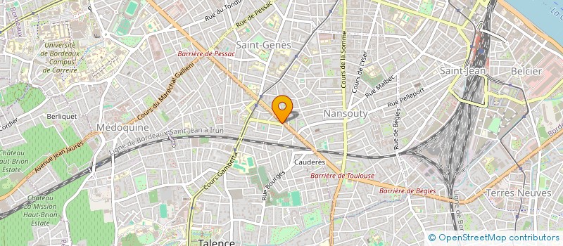 localisation de l'entreprise MADAME MARION PIERANDREI  TALENCE